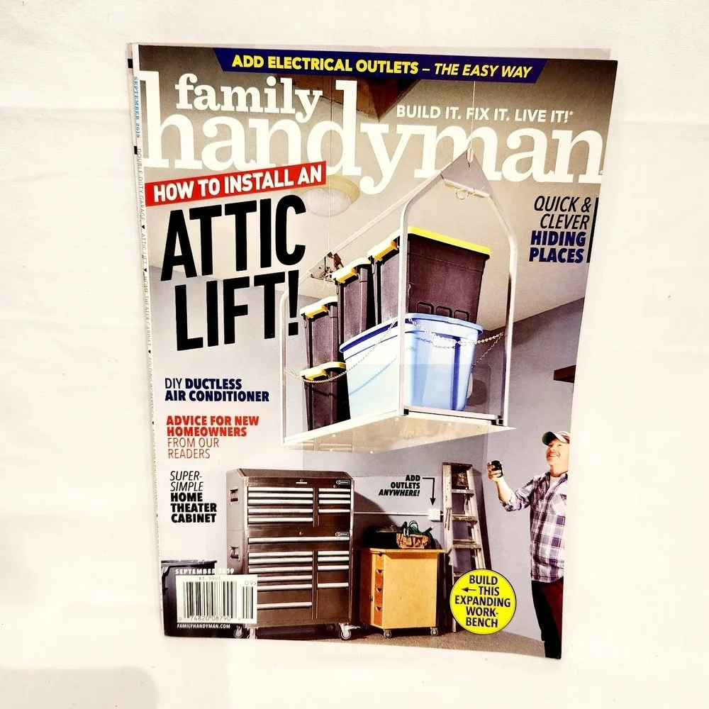 Set of 4 2019 Family Handyman Magazines; May Jul/Aug Sept‎ Oct/Nov (has writing)